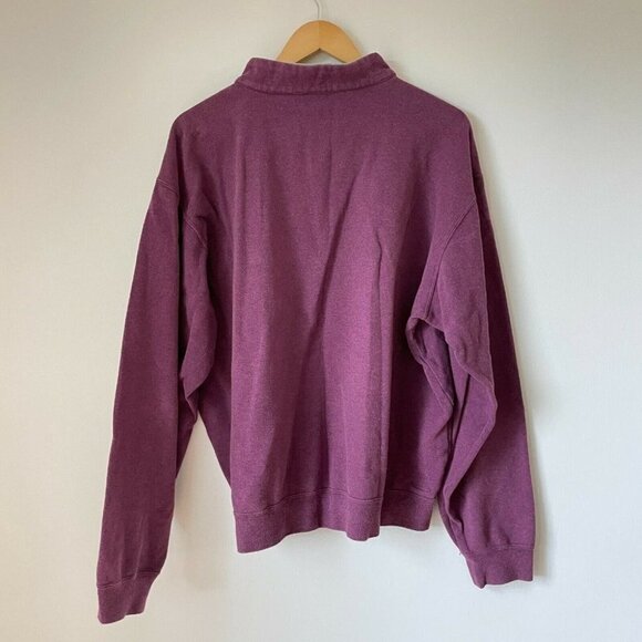 Peter Millar 1/4 Zip Pullover Sweater Maroon/Purple Mens Size Large Cotton - Picture 3 of 7